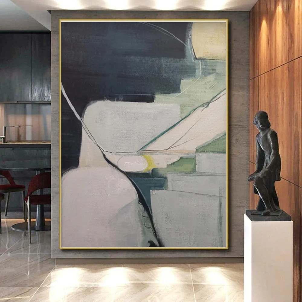 Modern Handmade Geometric Abstract Wall Art YCX1X